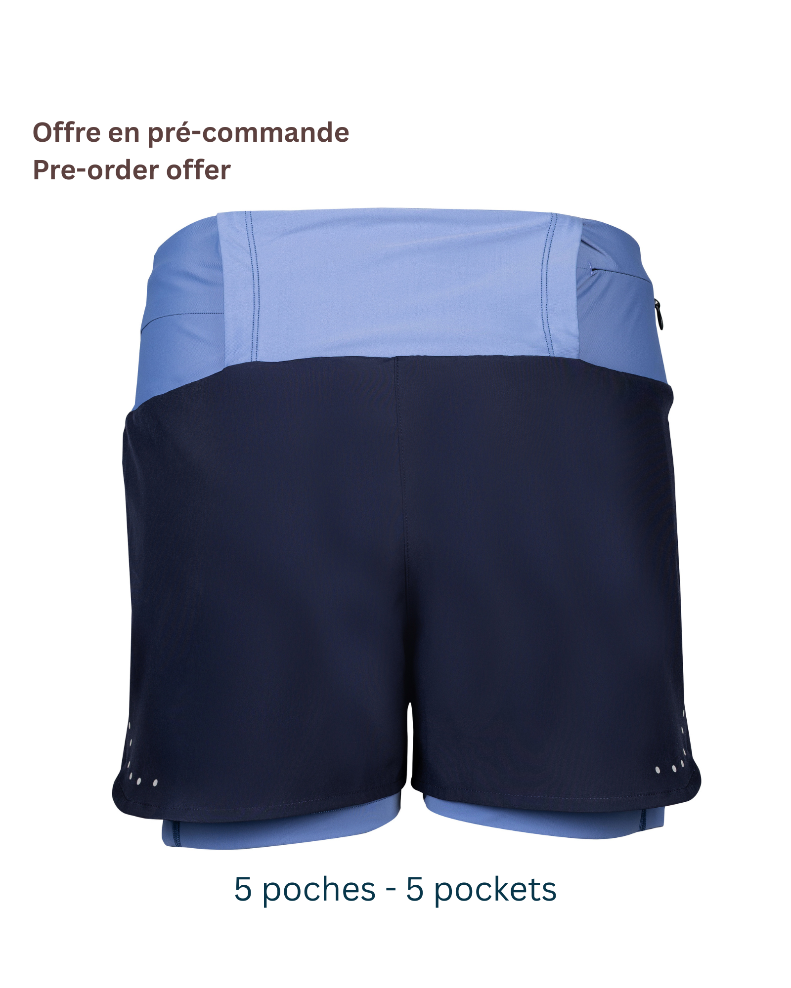 Women's 3-in-1 Trail Shorts: Shorts + Bib Shorts + Belt<br> 5 Pockets