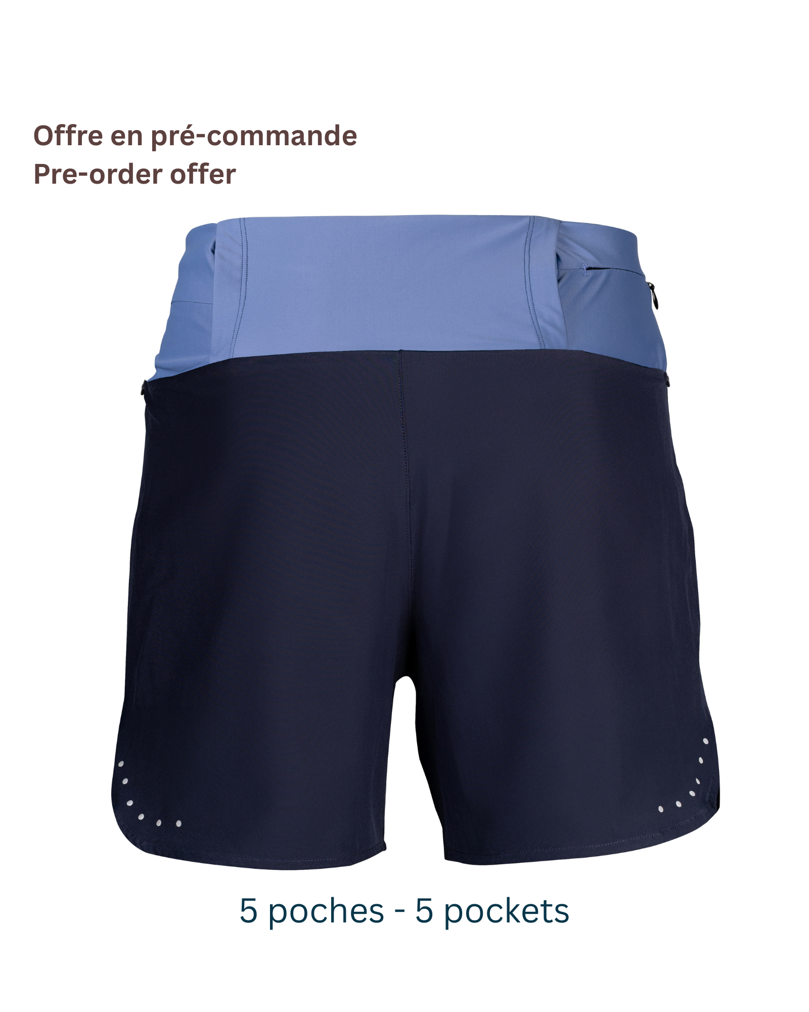 Men's 3-in-1 Trail Shorts + Bib Shorts + Belt<br> 5 Pockets