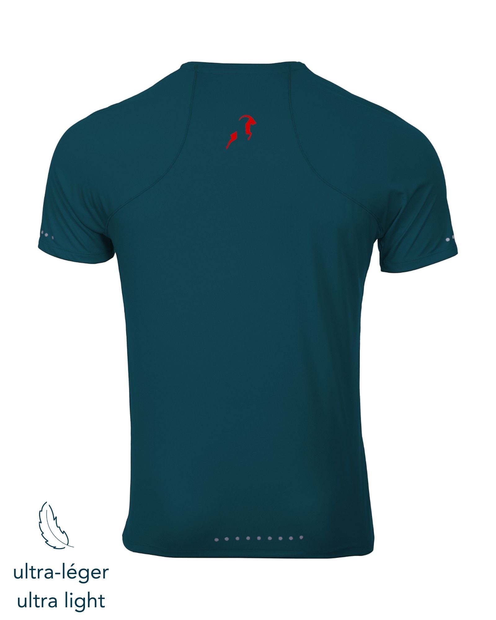 T-shirt de Running Homme Uni - Ultra Léger <BR> 100% confort: Respirant, Anti-Odeur et UPF 50+