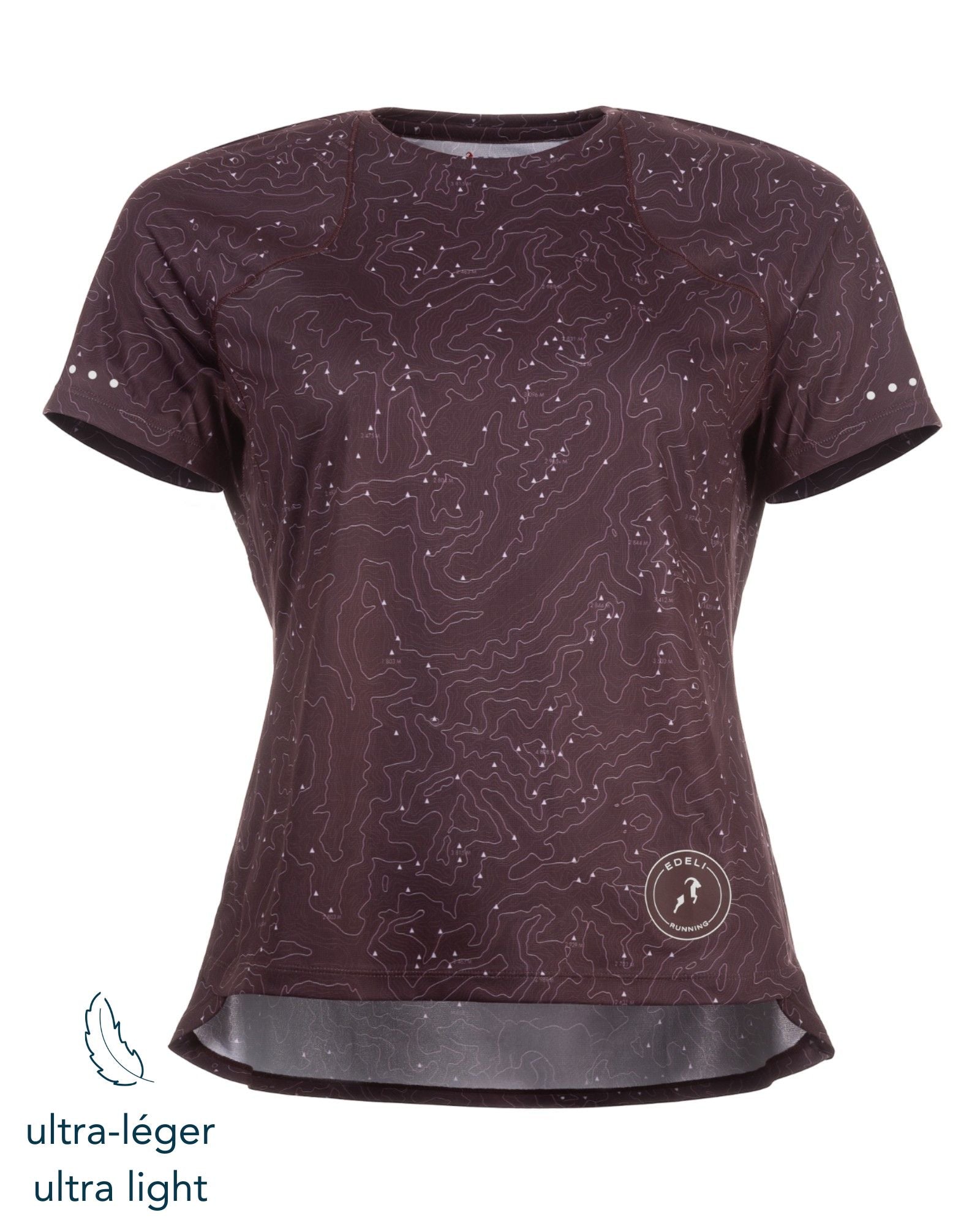 T-shirt de Running Femme Avec Motifs - Ultra Léger <BR> 100% confort: Respirant, Anti-Odeur et UPF 50+