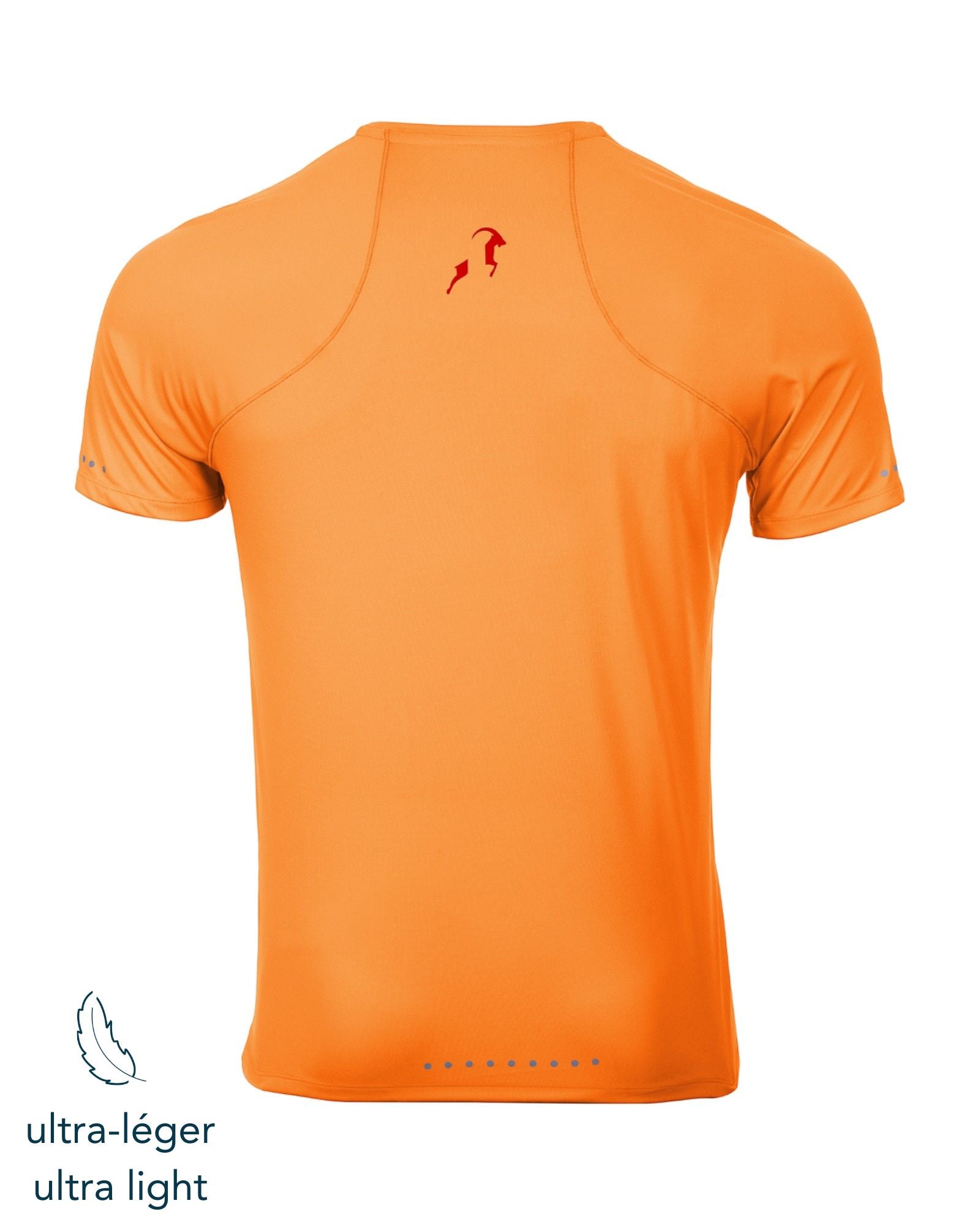 T-shirt de Running Homme Uni - Ultra Léger <BR> 100% confort: Respirant, Anti-Odeur et UPF 50+