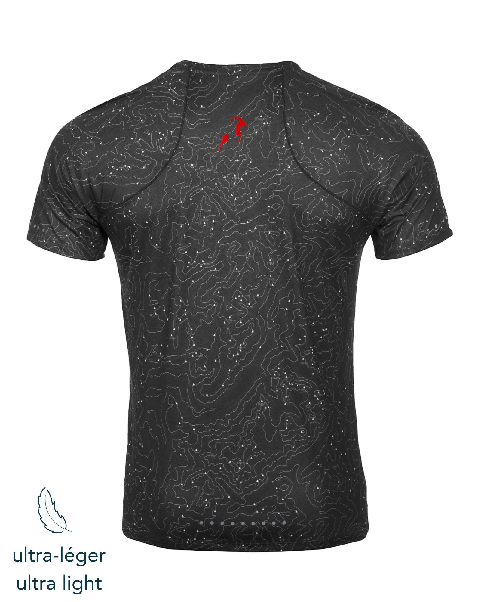 Men's Running T-shirt with Patterns - Ultra Lightweight<br> 100% comfort: Breathable, Anti-Odor and UPF 50+