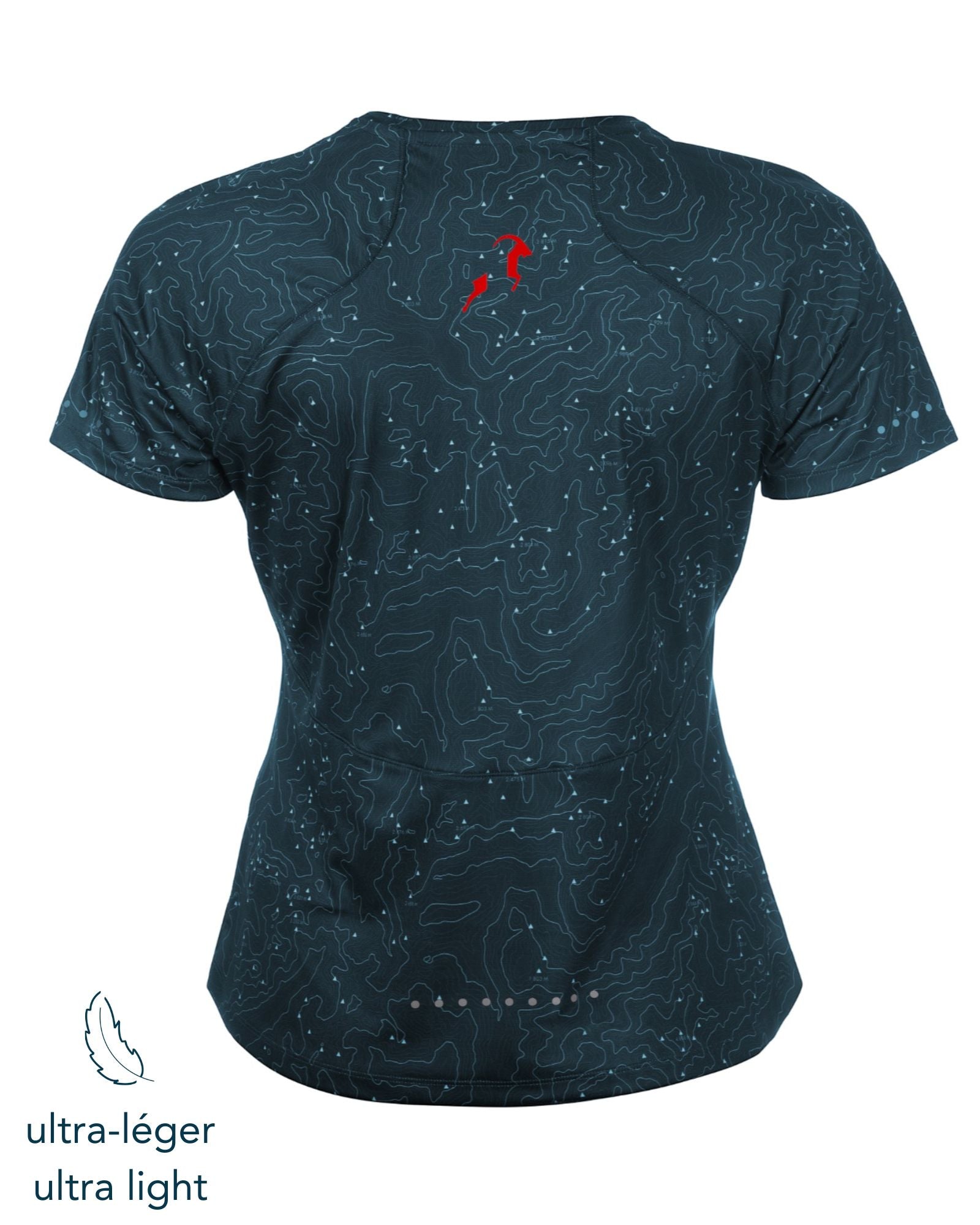 T-shirt de Running Femme Avec Motifs - Ultra Léger <BR> 100% confort: Respirant, Anti-Odeur et UPF 50+