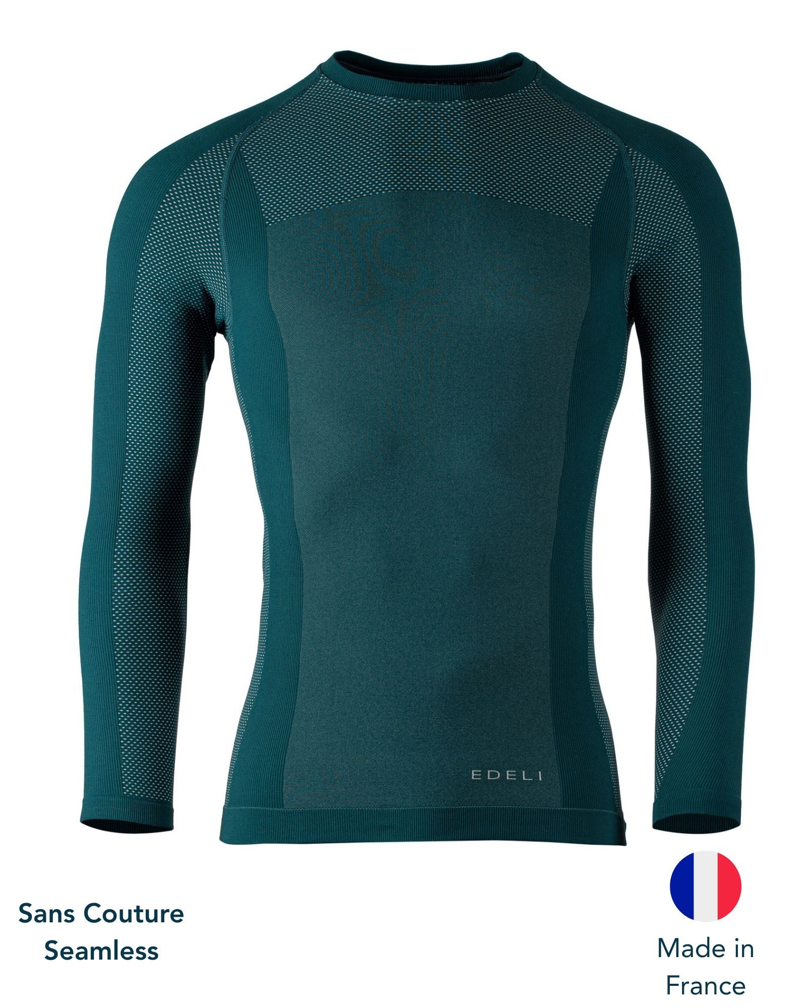 T-SHIRT SEAMLESS HOMME <BR> MANCHES LONGUES