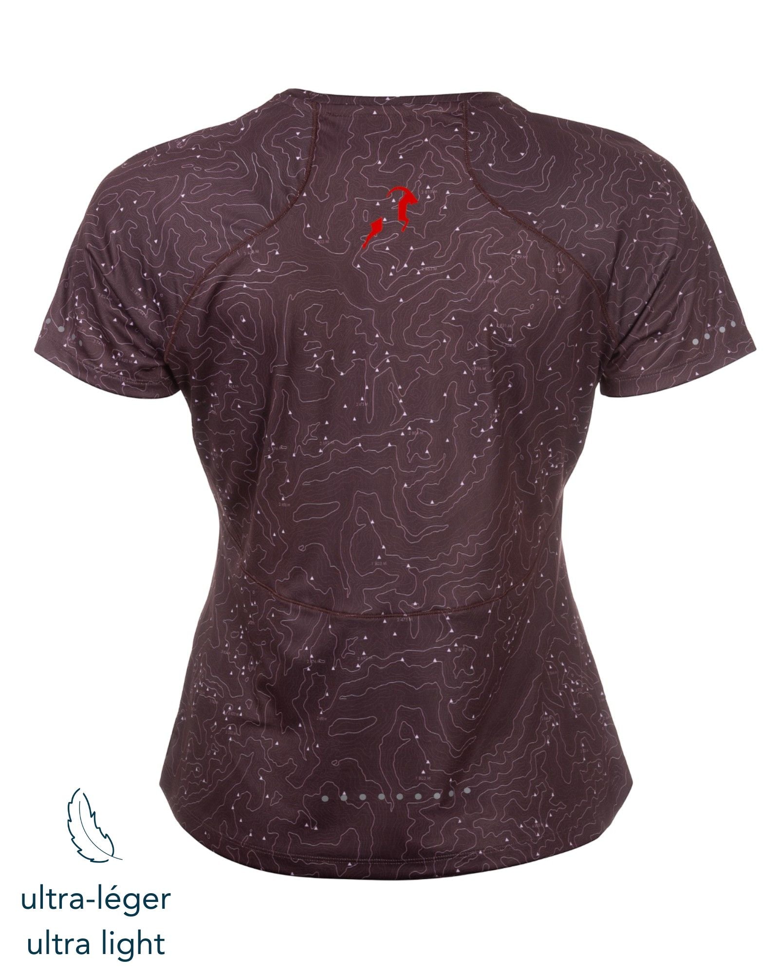 T-shirt de Running Femme Avec Motifs - Ultra Léger <BR> 100% confort: Respirant, Anti-Odeur et UPF 50+