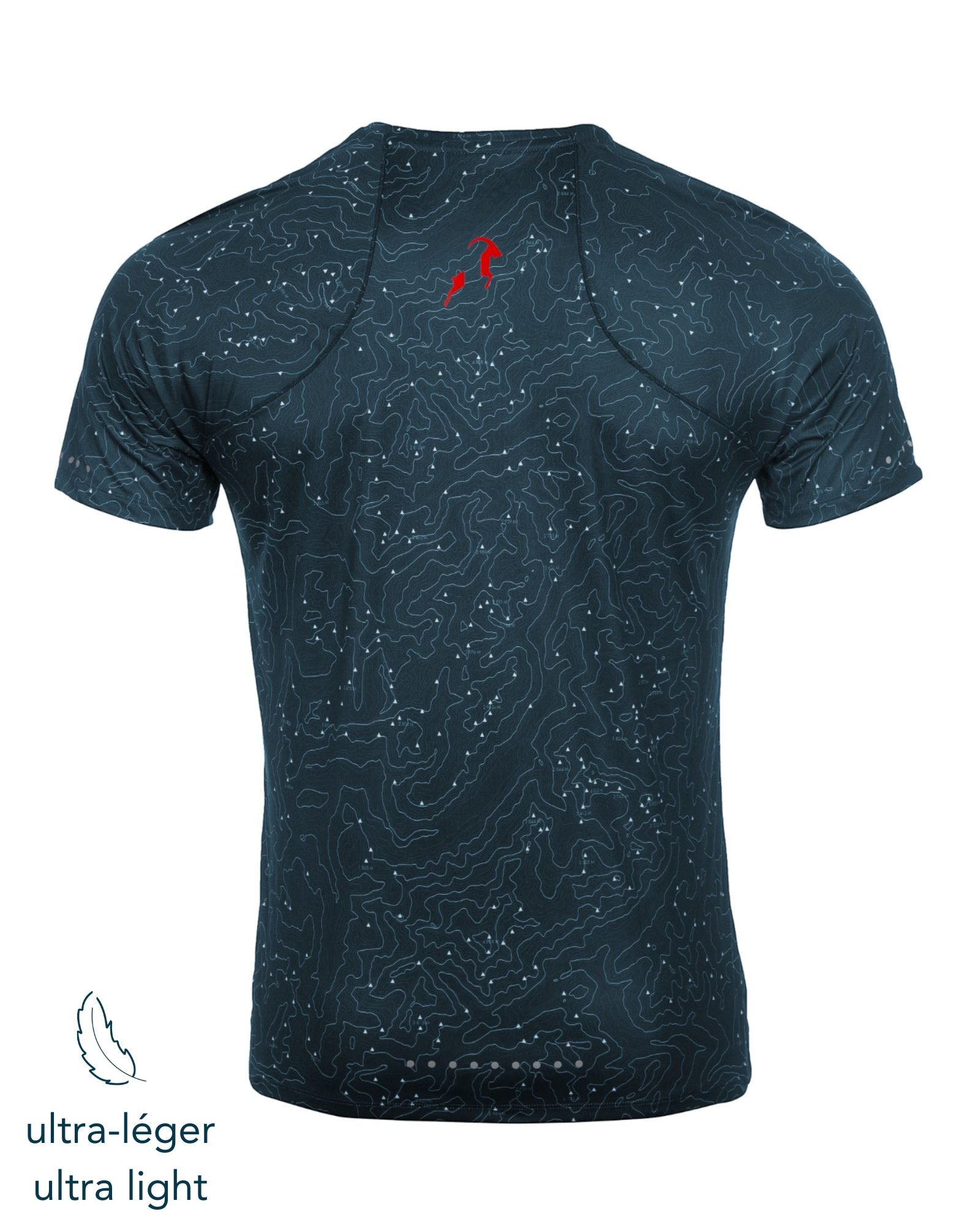 Men's Running T-shirt with Patterns - Ultra Lightweight<br> 100% comfort: Breathable, Anti-Odor and UPF 50+