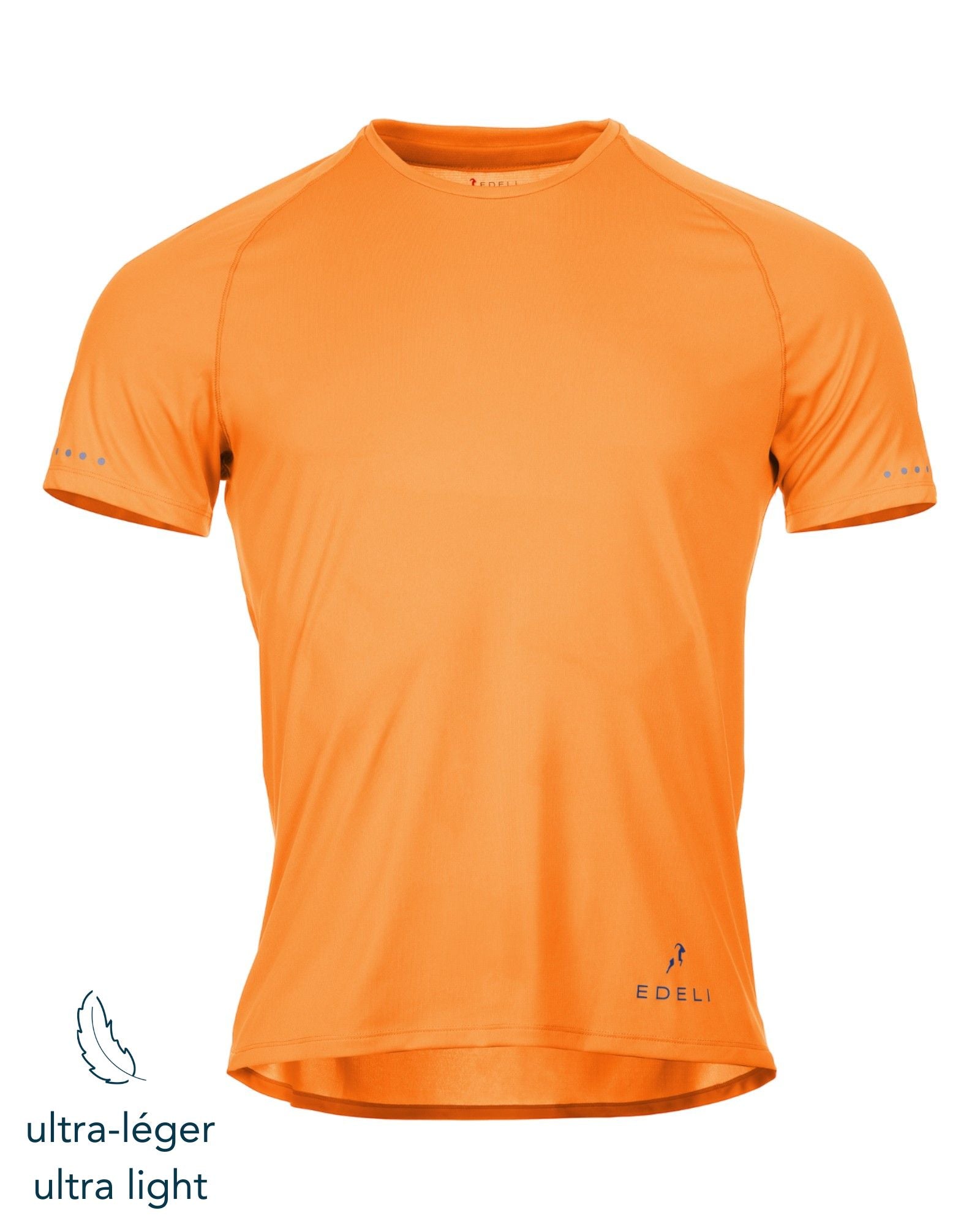 T-shirt de Running Homme Uni - Ultra Léger <BR> 100% confort: Respirant, Anti-Odeur et UPF 50+