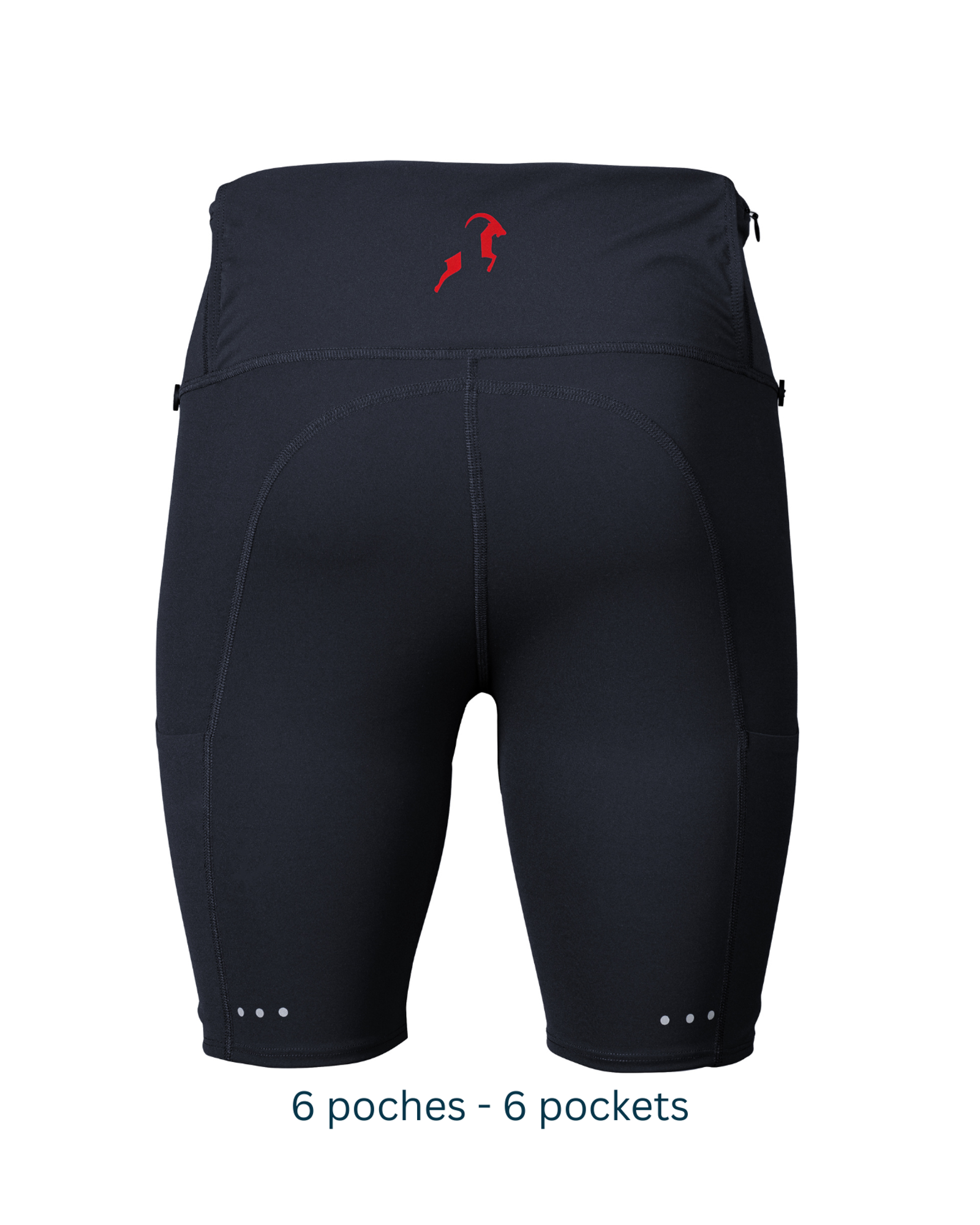 Cuissard Innovant de Trail Running & Running Homme <BR> 6 Poches, Ceinture Intégrée, Maintien Musculaire