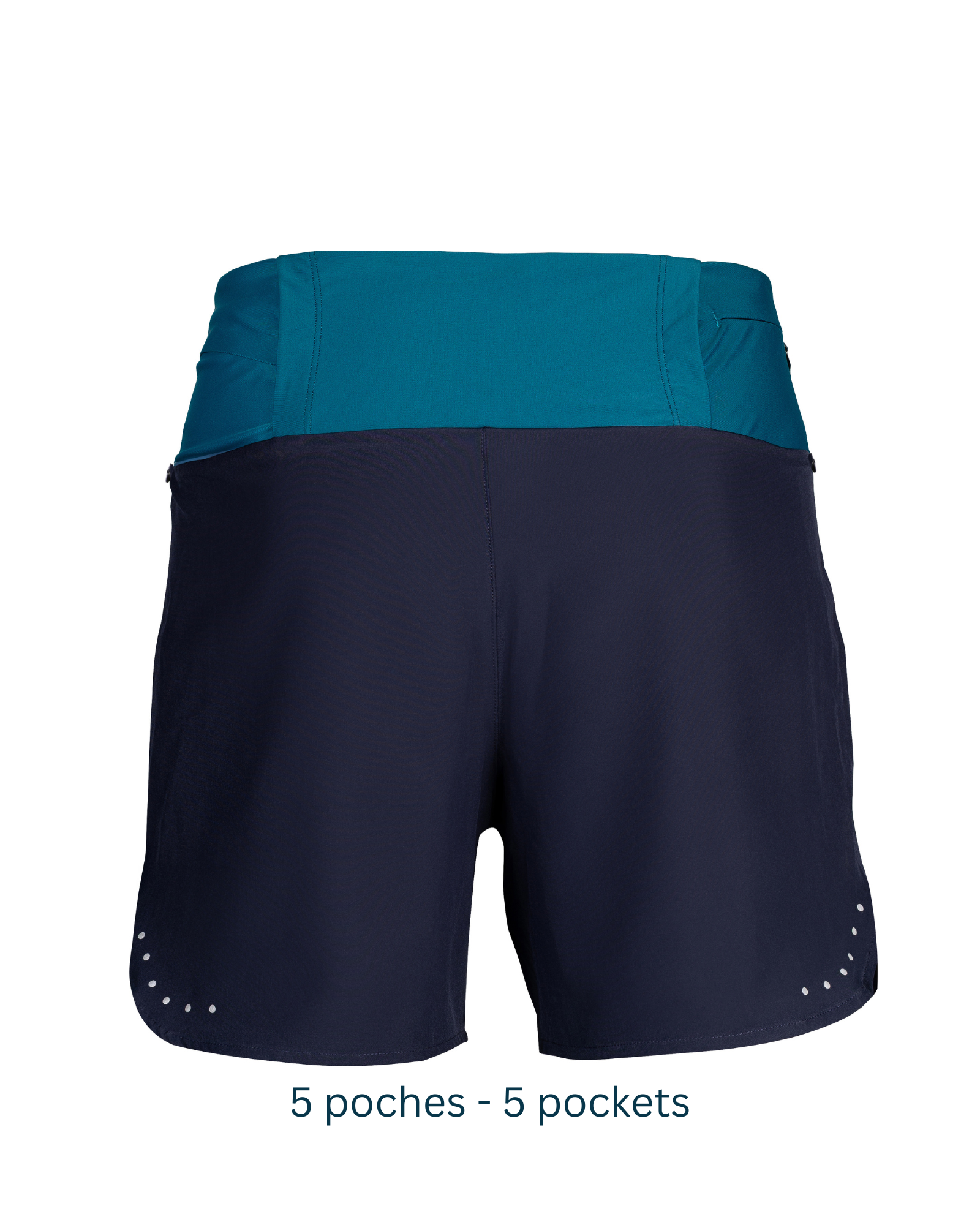 Short Homme de Trail 3-en-1 Short + Cuissard + Ceinture <BR> 5 Poches