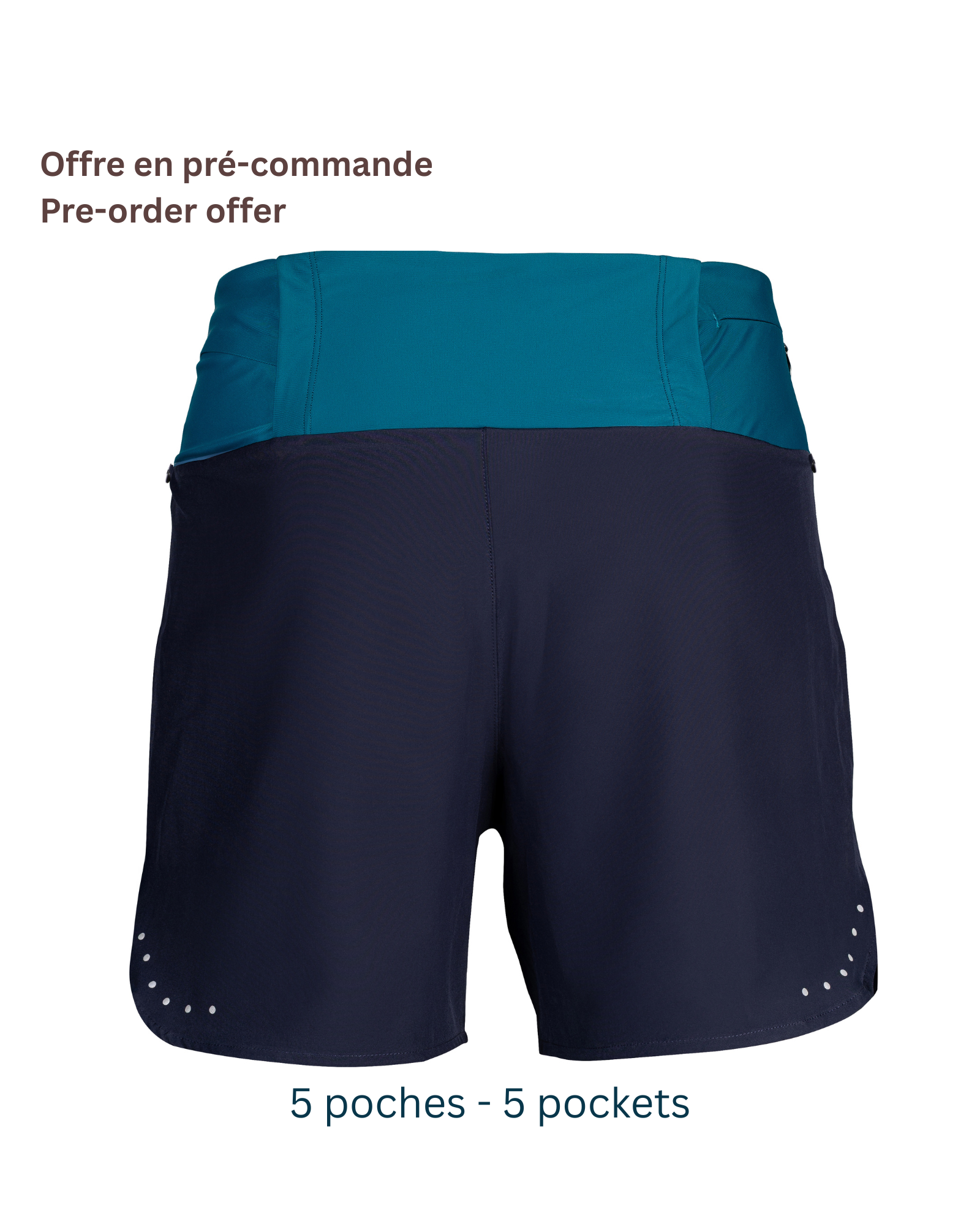 Men's 3-in-1 Trail Shorts + Bib Shorts + Belt<br> 5 Pockets