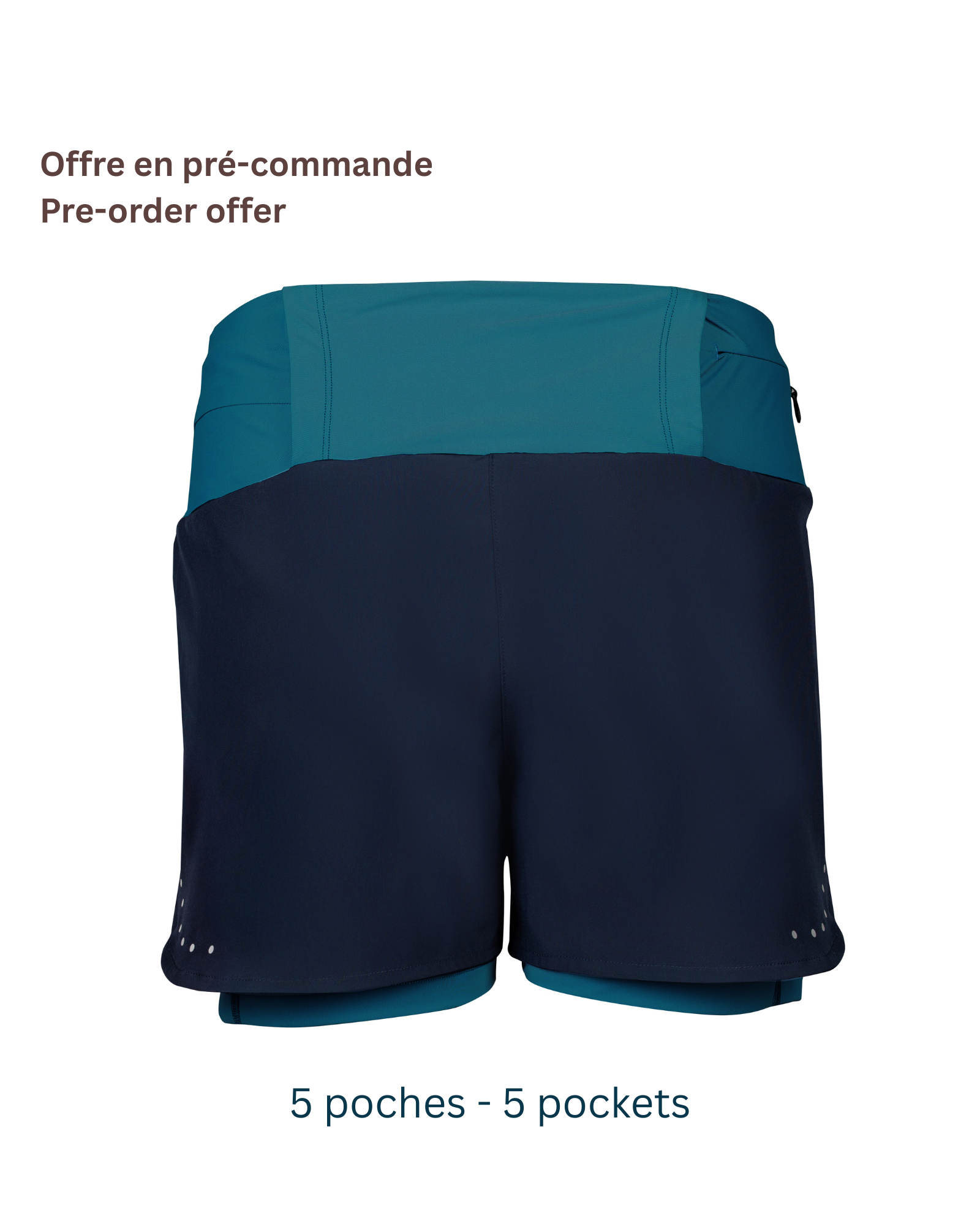 Women's 3-in-1 Trail Shorts: Shorts + Bib Shorts + Belt<br> 5 Pockets