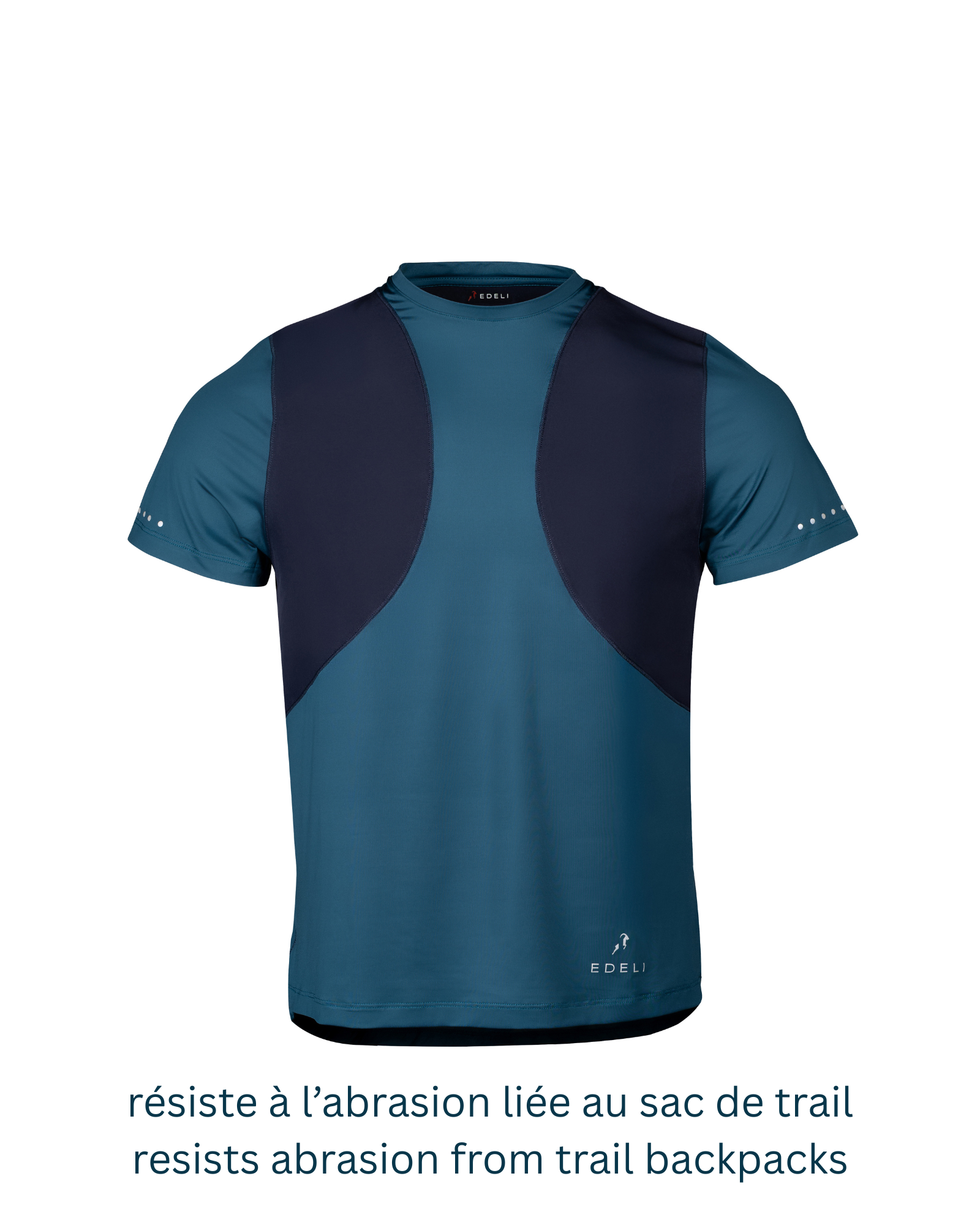 T-shirt Trail Homme <br> Résistant au Sac de Trail, Ultra-Léger et Anti-Odeur