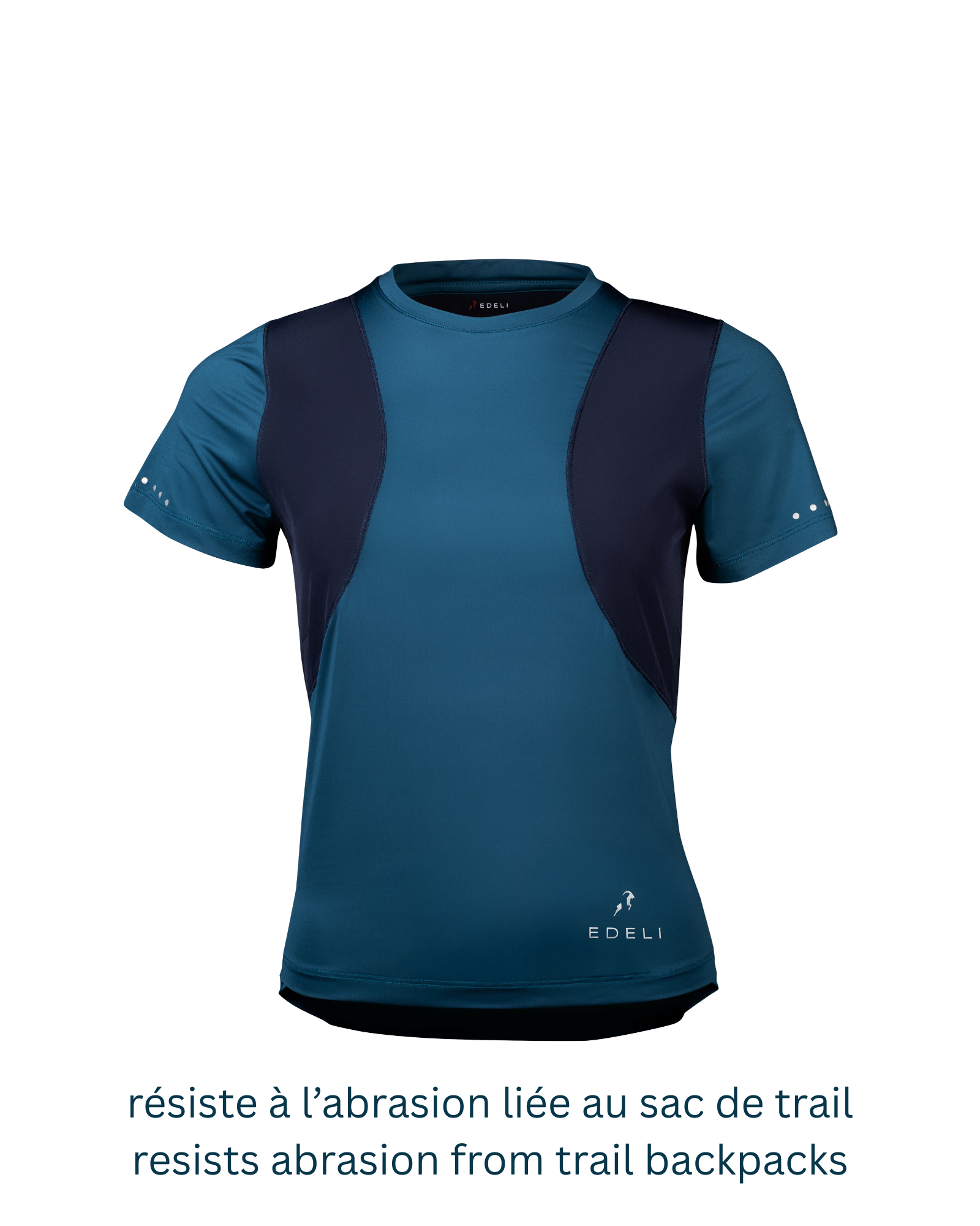 T-shirt Trail Femme <br> Résistant au Sac de Trail, Ultra-Léger et Anti-Odeur