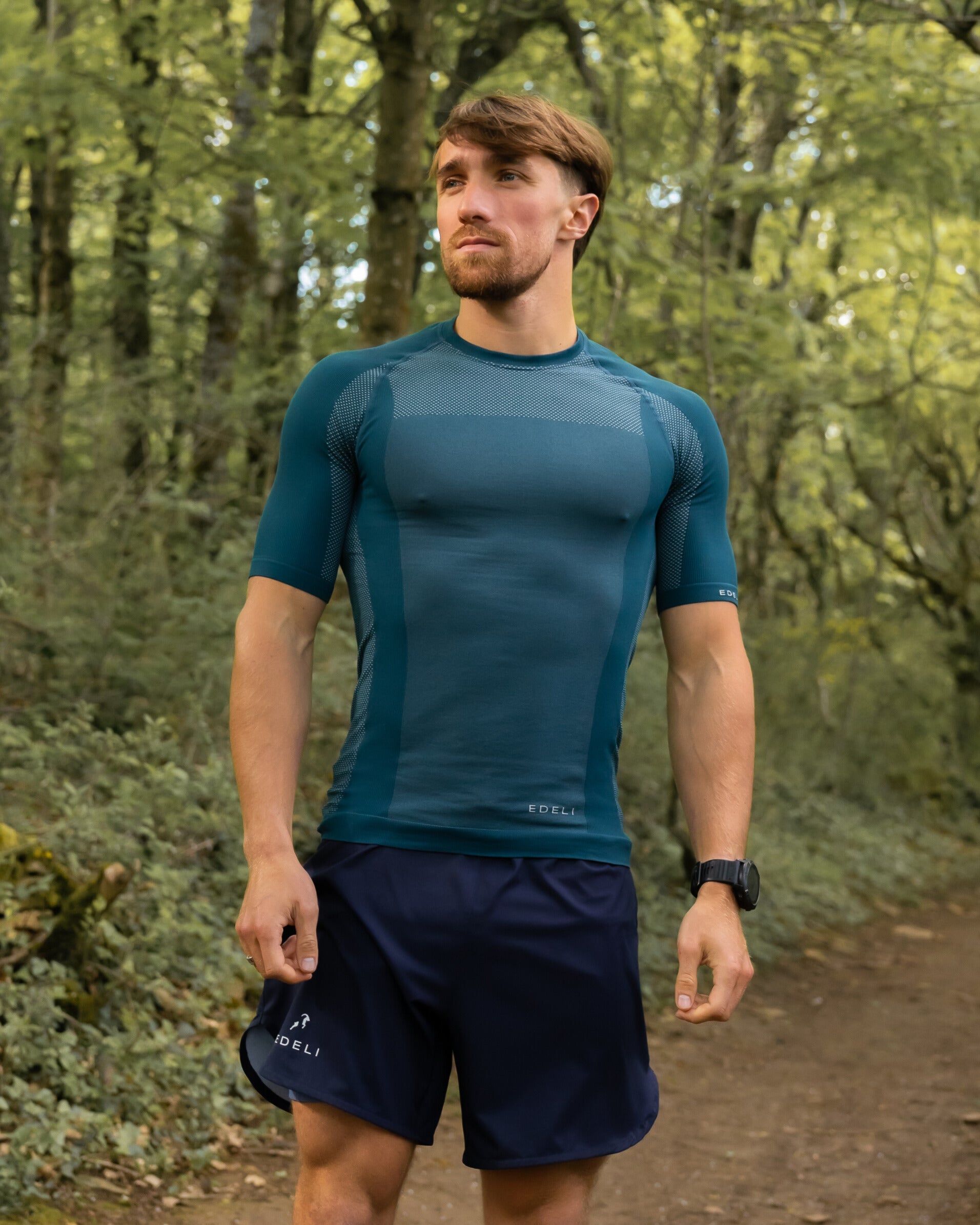 SEAMLESS-T-Shirt für Herren<br> NULL BEWEGUNG – kurze Ärmel
